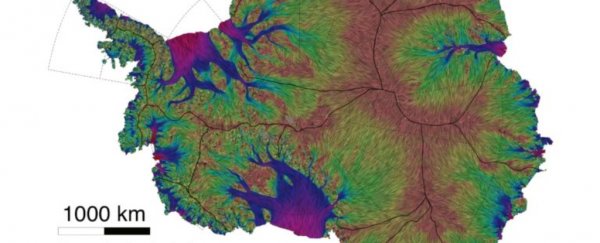 Stunning new map finally reveals how ice flows from Antarctica to the sea