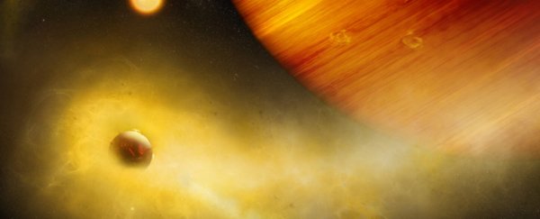 Astronomers have detected hints of a hellish volcanic exomoon