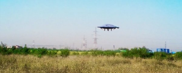 Someone built a flying saucer that actually flies and we're so here for it