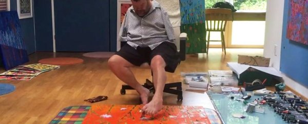 Brains of people who paint with their feet show a brilliant neurological adaptation