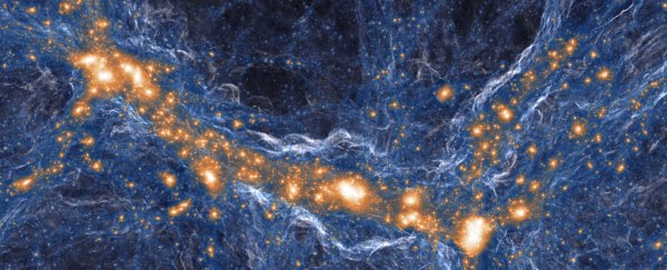 Bright and dark blotches in space