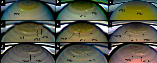 A new type of storm has been detected on Saturn's chaotic surface