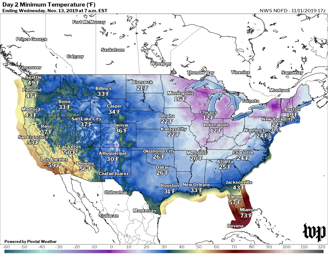 Arctic Blast Hitting The Us Predicted To Break Hundreds Of