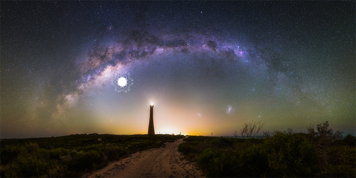 Where the supernova would have appeared 9,000 years ago. (Paean Ng/Astrordinary Imaging)