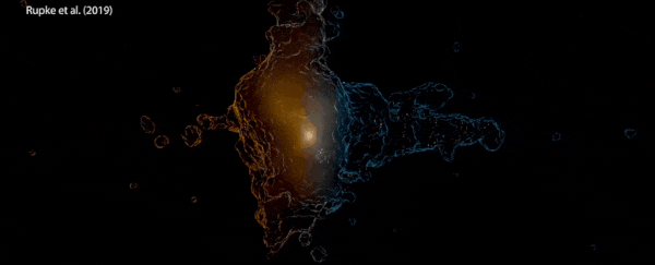For the first time, astronomers witness colossal winds blowing out of a distant galaxy