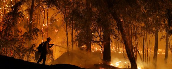 Experimental radar is being used to peer beneath the smoke of the California fires