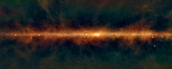 This is what the galactic centre would look like if we could see in radio wavelengths