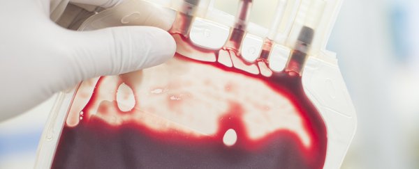 You'd think donor blood was perfectly pure, but turns out there's drugs in them bags