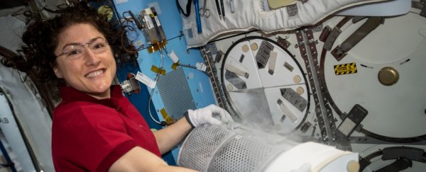 Christina Koch just set a new record for longest female space flight