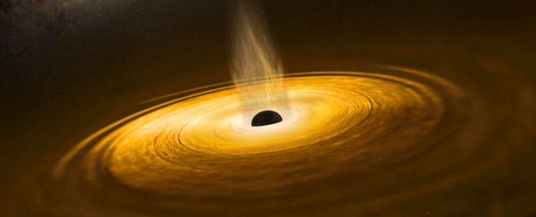 Astronomers have mapped the gas swirls of a wildly fluctuating black hole