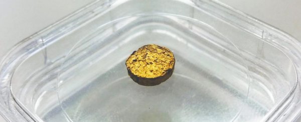 New super-light form of 'plastic' gold is 18-carat but weighs up to 10 times less