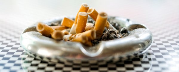 Cigarettes produce invisible chemical emissions even after they've been extinguished