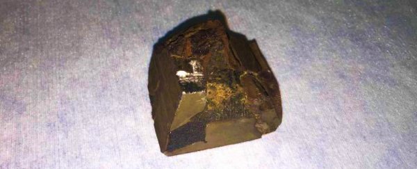 Rock fragment found in field turns out to be ancient 4.6-billion-year-old meteorite
