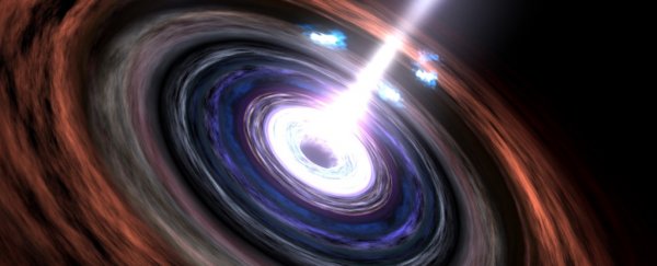Ancient supermassive black hole has its particle beam aimed right at Earth