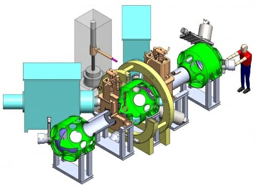 Diagram of a mirror machine