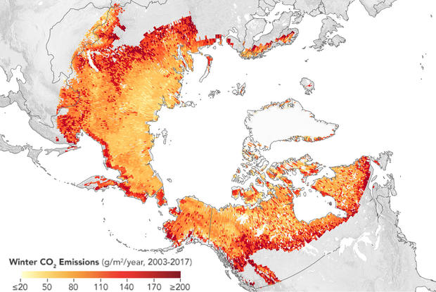 nasa permafrost co2