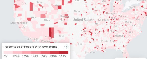 Facebook just released an interactive US map tracking COVID-19 symptoms in your area