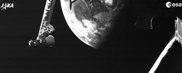 Spacecraft snaps haunting images of our little blue planet on its way to Mercury