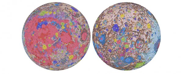 Scientists just released the most complete geologic Moon map yet, and it's glorious