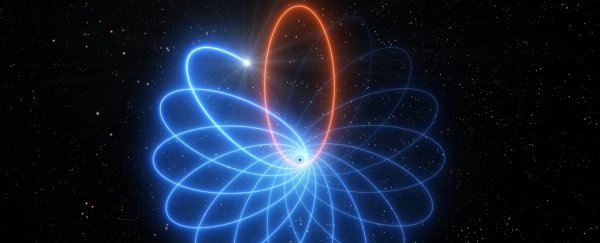 A star orbiting a black hole just confirmed a prediction made by general relativity