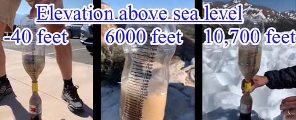 Scientists took Mentos and Coke to the top of a mountain, for science