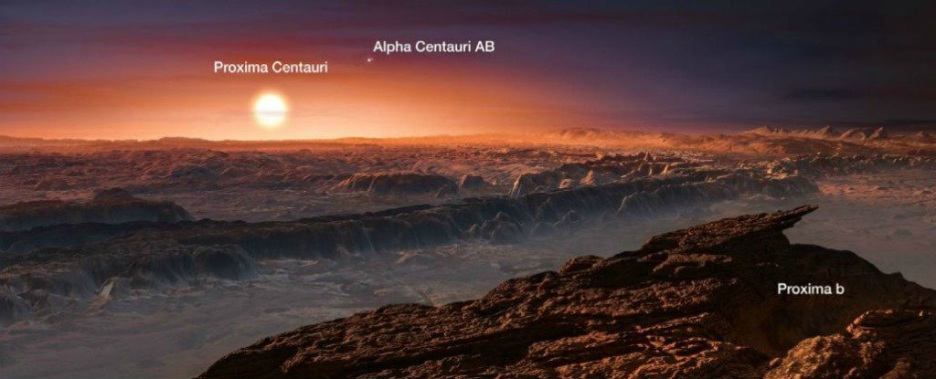 Artist's impression of Proxima b. 