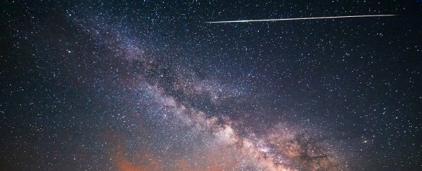 We're passing through the trail of Halley's comet, and it's about to light up the sky