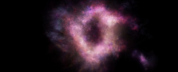 Astronomers just found an extremely rare 'ring of fire' galaxy in the early Universe