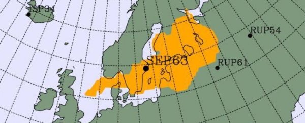 An unexpected radiation spike has been detected over Europe
