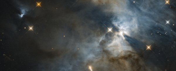 In the depths of space, Hubble sees a cosmic bat beat its wings