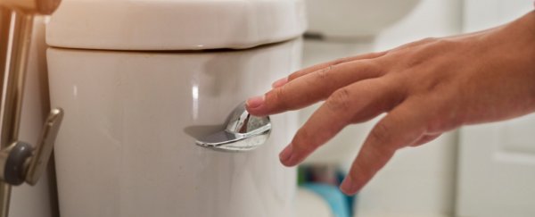 Gross toilet flushes really could spray viral particles in the air, study finds