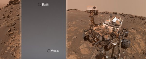 Curiosity just sent a photo of Earth and Venus like we've never seen before