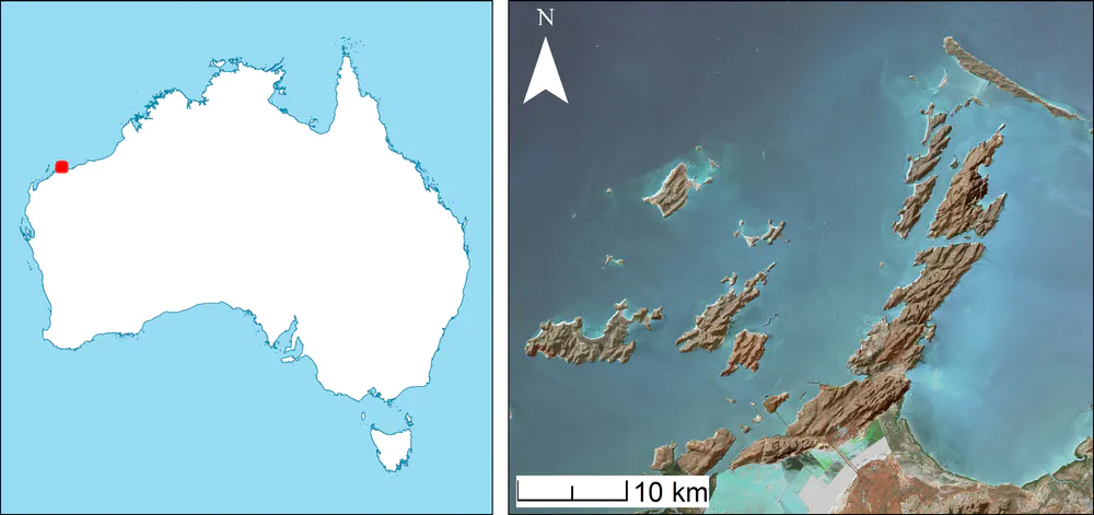 Site of a seabed digsite in western australia