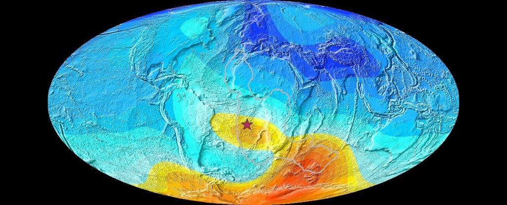 Magnetic field direction deviations around Saint Helena 