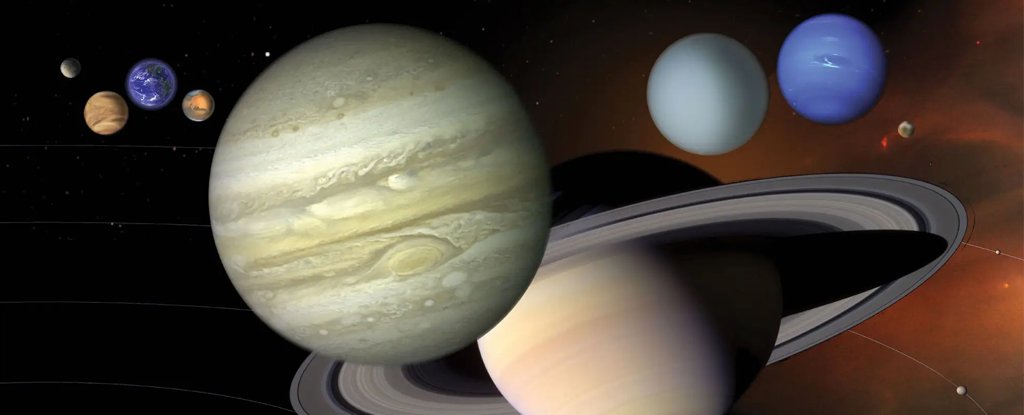 Artist's concept of the Solar System. 