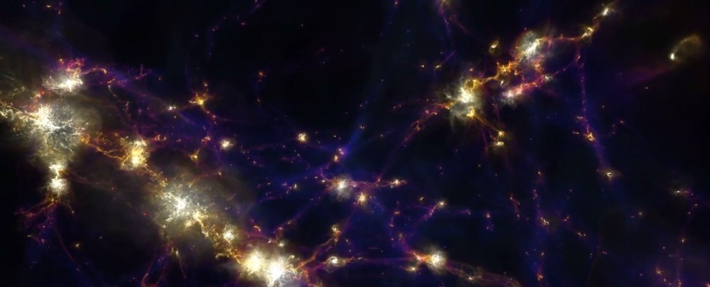 Simulation of the cosmic web. 