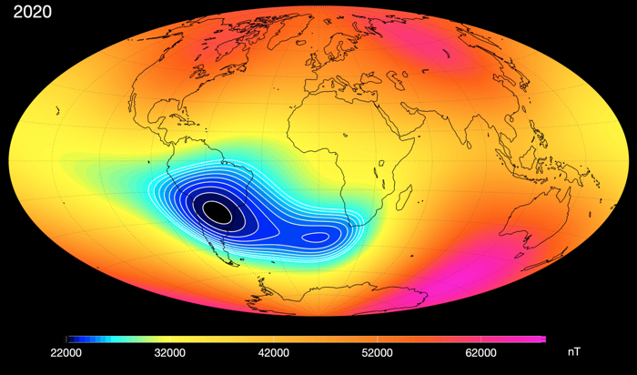 USA : La NASA suit une vaste anomalie croissante ds le champ magnétique terrestr 010-nasa-south-atlantic-anomaly-2