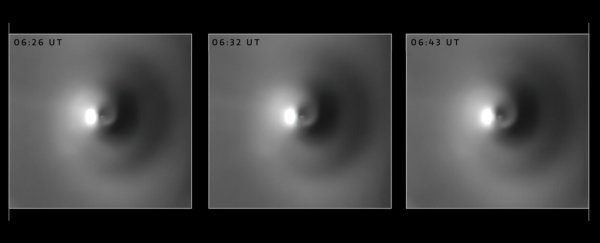 This spiraling stream of gas just revealed the rotation of historic Comet NEOWISE.