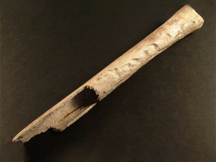 Whistle carved of human bone