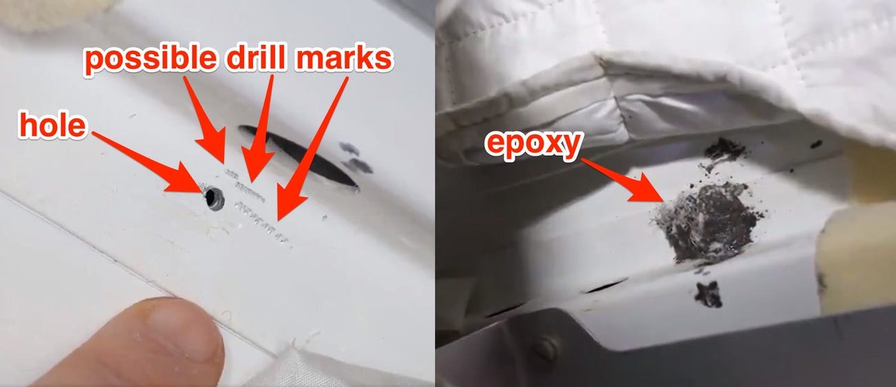 possible drill marks iss hole 2018