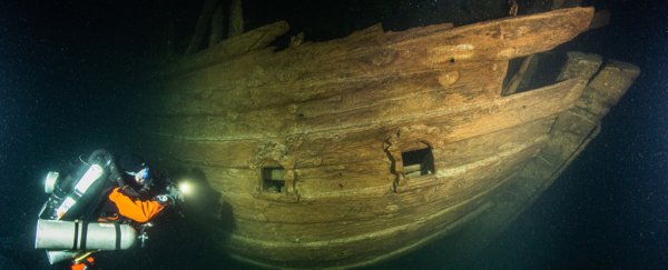 Eerily well-preserved 17th century ship found in the dark waters of the Baltic sea