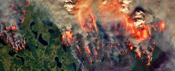 'Zombie' fires are once again blazing through the Arctic, causing record burning