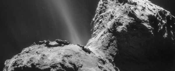 A strange, glowing ultraviolet aurora has just been detected around a comet