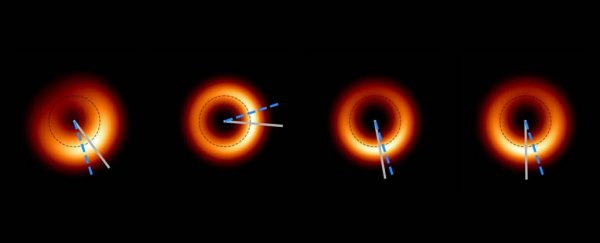 The giant black hole we imaged for the first time now appears to be… glittering