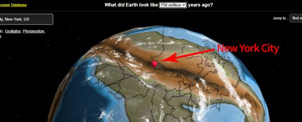 This interactive map shows where your home was on Earth 750 million years ago