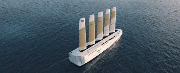This gigantic sailboat design could use wind power to transport 7,000 cars