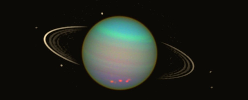 Hubble Space Telescope image of Uranus in near-infrared. 