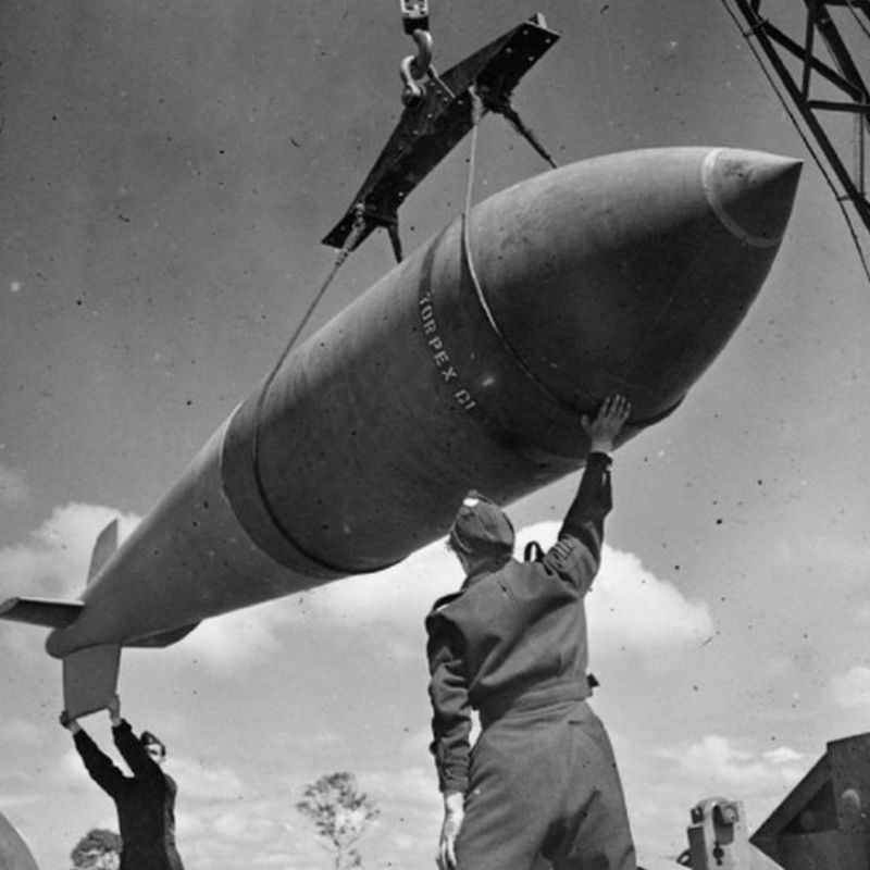 A tallboy bomb. (Public Domain)
