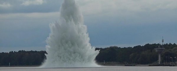 A massive WWII bomb has exploded in Poland during a defusal operation