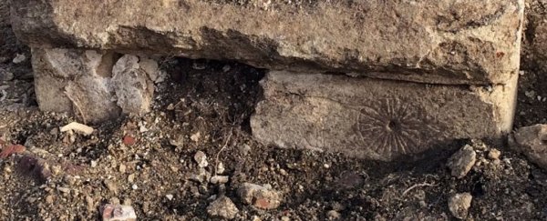 Medieval church ruins found with 'witch marks' removed for a high-speed rail